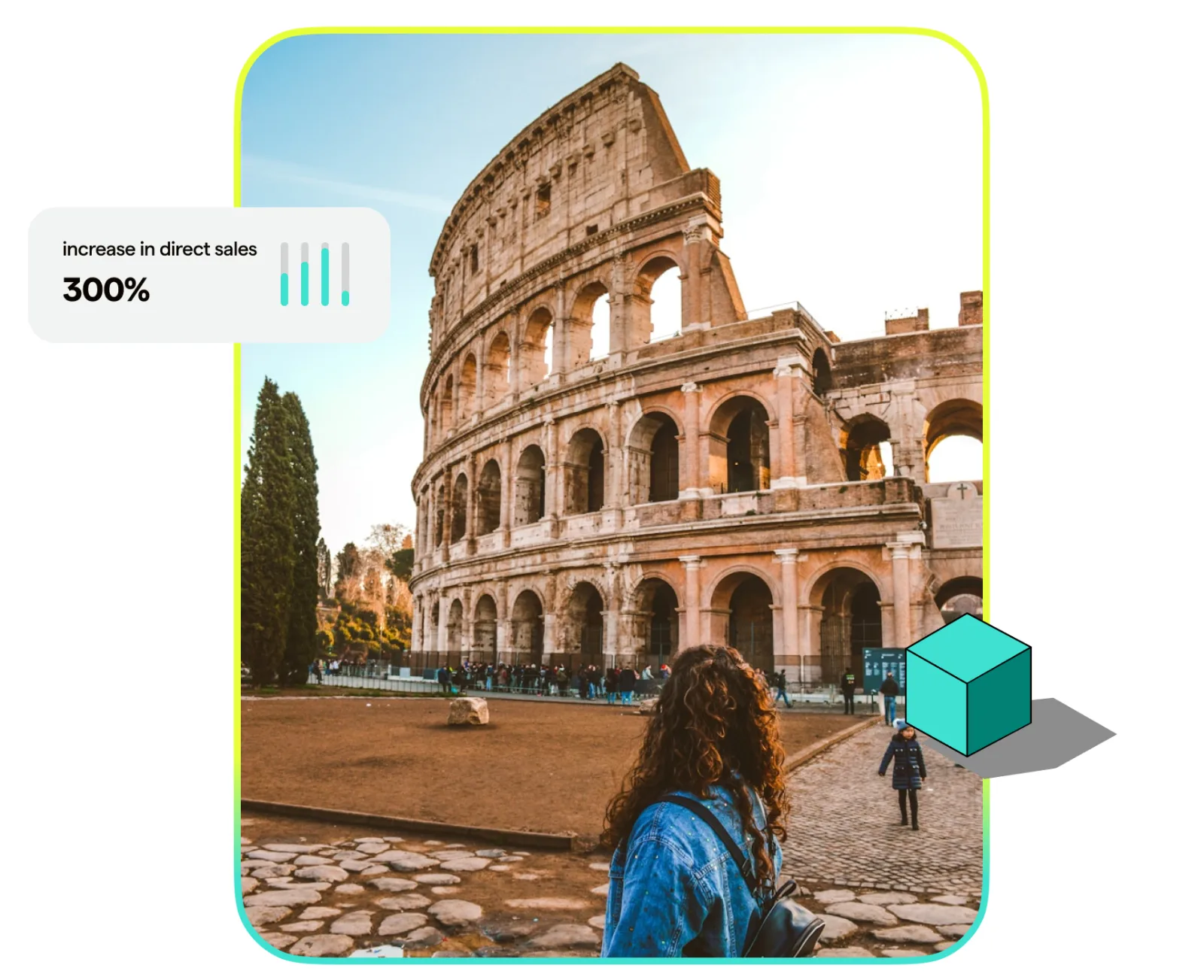 Rome tour agency case study, 300% increase in direct sales